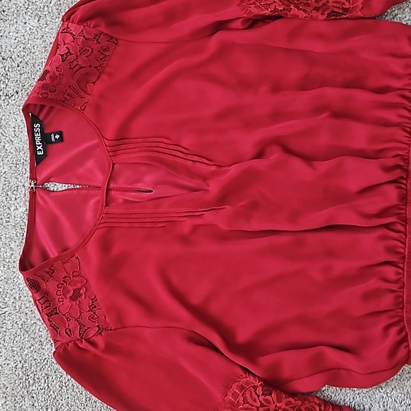 Express Size Medium Red Dress - Picture 2 of 4